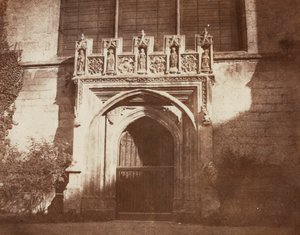 Alte Tür, Magdalen College, Oxford von William Henry Fox Talbot