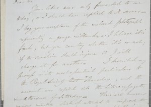 Signierter Brief von William Henry Fox Talbot an James David Forbes, 1839 von William Henry Fox Talbot