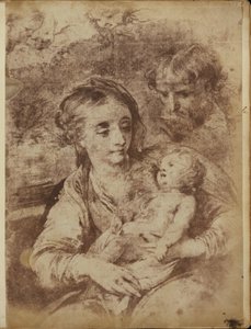 Die Heilige Familie mit drei Cherubim von William Henry Fox Talbot