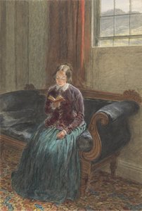 Eine Dame liest, genannt Mrs. William Hunt, ca. 1835