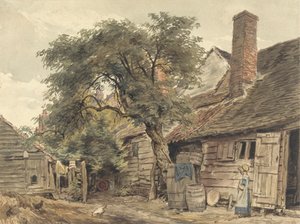 Hinterhof eines Häuschens