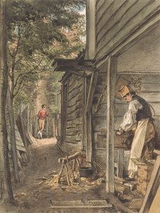 Dr. Munros Zimmermann bei der Arbeit