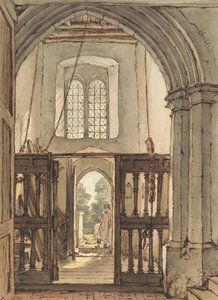 Inneres des Glockenturms der Kirche von Bushey von William Henry Hunt