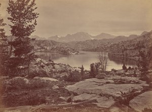 Fremonts Spitze in der Wind River Schlucht, Wyoming von William Henry Jackson