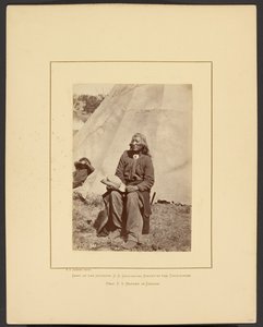 [Washakie oder Schießt den Büffel im Lauf, Shoshone, Wind River Mountains, Wyoming] von William Henry Jackson