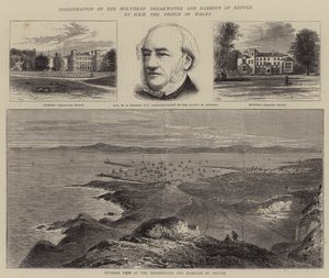 Einweihung des Holyhead-Wellenbrechers und Hafens durch HRH den Prinzen von Wales von William Henry James Boot