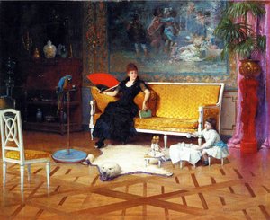 Die Puppen-Teestunde, 1885
