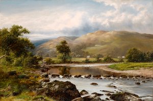 Trittsteine bei Bettws-y-Coed, Nordwales
