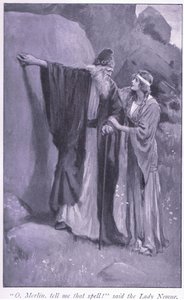 O, Merlin, erzähl mir diesen Zauber! sagte die Dame Niume