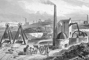 Staffordshire-Kohlenbergwerk aus 