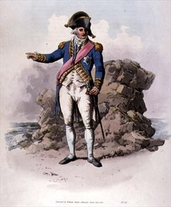 Admiral in voller Uniform, trägt den Order of Bath aus 