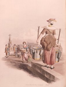Milchmädchen, 1808 von William Henry Pyne