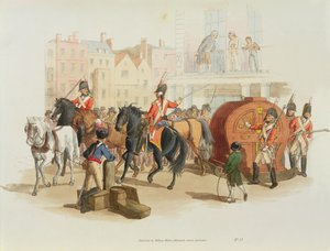 Das Lotterierad, graviert vom Künstler, 1805 von William Henry Pyne