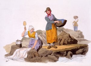 Waschfrauen, aus The Costumes of Great Britain, veröffentlicht von Henry Miller, 1805