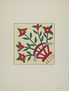 Patchwork-Quilt 1 Quadrat von William Herbert