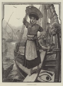 Ein Fischer-Mädchen aus Lissabon von William Heysham Overend