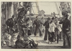 Leben an Bord eines Kriegsschiffs, Samstagnachmittag, Hände zum Tanzen und Skylark von William Heysham Overend