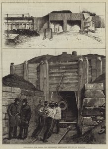 Vorbereitungen zum Testen der 38-Tonnen-Kanone des Thunderer in Woolwich