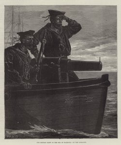Die britische Flotte im Marmarameer, auf der Lauer von William Heysham Overend