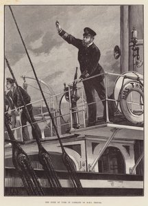 Der Herzog von York als Kommandant der HMS Thrush von William Heysham Overend