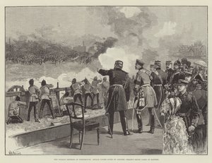 Der deutsche Kaiser in Portsmouth, Angriff unter dem Schutz von Colonel Crease