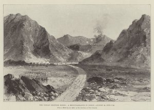 Der indische Grenzaufstand, eine Aufklärung in Kraft, 23. August, fünf Uhr nachmittags von William Heysham Overend