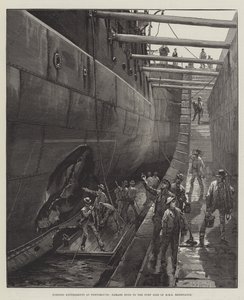 Torpedo-Experimente in Portsmouth, Schaden an der Backbordseite der HMS Resistance