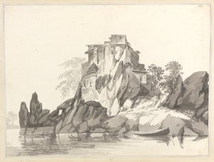 Ansicht der Insel Jangerah [Jahangira] im Ganges gegenüber von Sultanganj von William Hodges