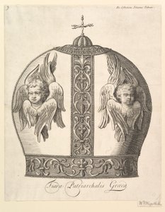 Eine griechische patriarchale Krone - Tiara Patriarchalis Graeca Aubry de La Mottrayes Reisen..., 1723-24