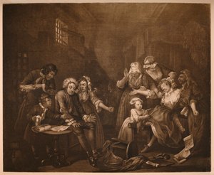 Ein Wüstling Fortschritt - 7: Fleet-Gefängnis, 1733