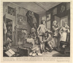 Der Lebensweg eines Wüstlings, Platte 1, 25. Juni 1735