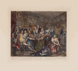 Der Lebensweg eines Wüstlings, Platte 3: Die Tavernen-Szene