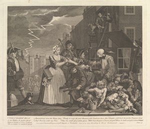 Ein Wüstling, Platte 4, 25. Juni 1735