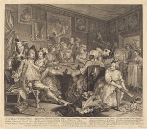 Der Lebensweg eines Wüstlings: Tafel 3