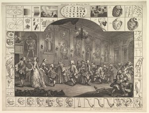 Analyse der Schönheit, Platte 2 von William Hogarth