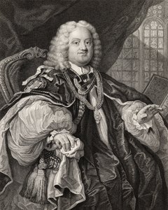 Benjamin Hoadly, graviert von Benjamin Holl (1808-84) aus 