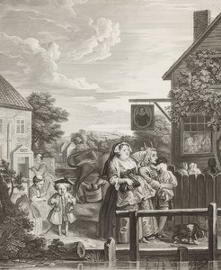 Abend. Aus: Die vier Tageszeiten von William Hogarth