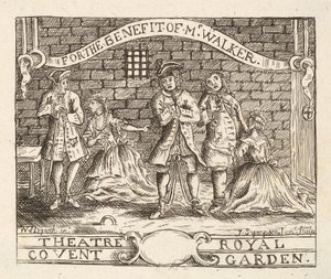 Zum Nutzen von Mr. Walker, Theatre Royal, Covent Garden, veröffentlicht 1822