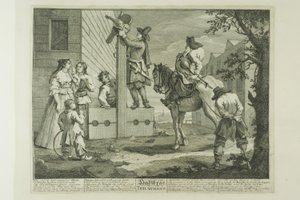 Hudibras triumphierend, Tafel vier aus Hudibras
