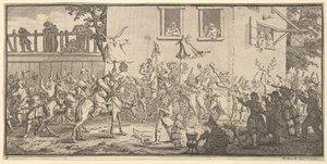 Hudibras und der Skimmington Siebzehn kleine Illustrationen für Samuel Butlers Hudibras