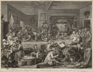Humours of An Election (Satz von vier) (Gravuren)