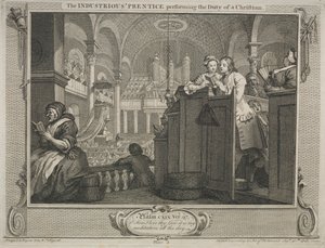 Fleiß und Faulheit: Der fleißige Lehrling, der die Pflicht eines Christen erfüllt, 1747