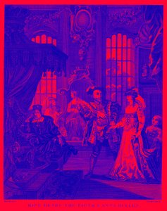 König Heinrich VIII. und Anne Boleyn von William Hogarth