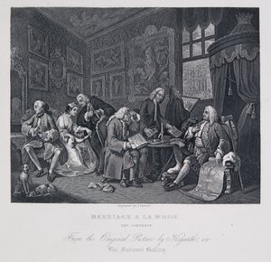 Heirat à la Mode: Der Vertrag von William Hogarth