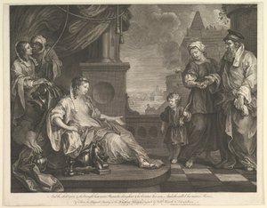 Moses wird zur Tochter des Pharao gebracht, 5. Februar 1752 von William Hogarth