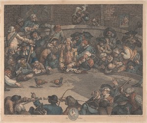 Königlicher Sport, Grubenticket von William Hogarth