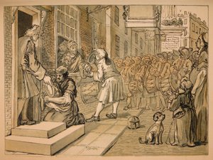 Skizze für Fleiß und Müßiggang - Platte VI, 1747