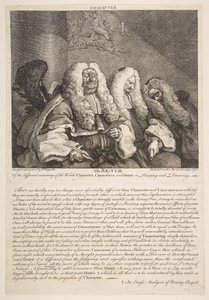 Die Bank, September 1758 von William Hogarth