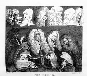 Die Bank von William Hogarth