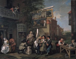 Die Wahl II: Stimmenfang, 1754-55 von William Hogarth